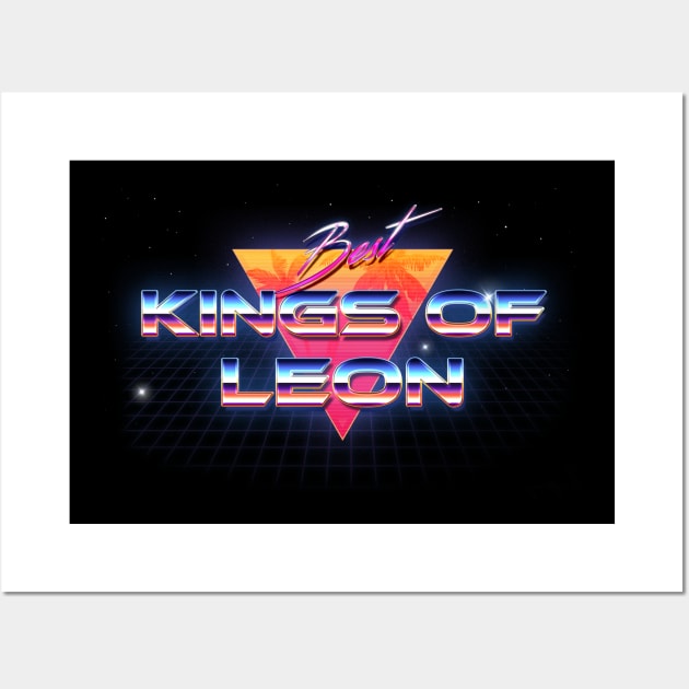 Kings of Leon Retro Crome Art Wall Art by blooddragonbest